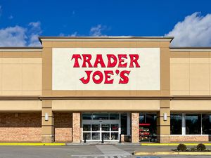 The exterior view of a Trader Joe's store showing the storefront and main entrance