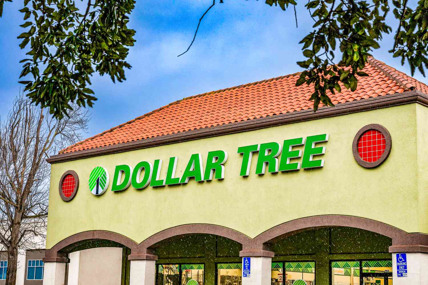 Exterior view of a Dollar Tree store