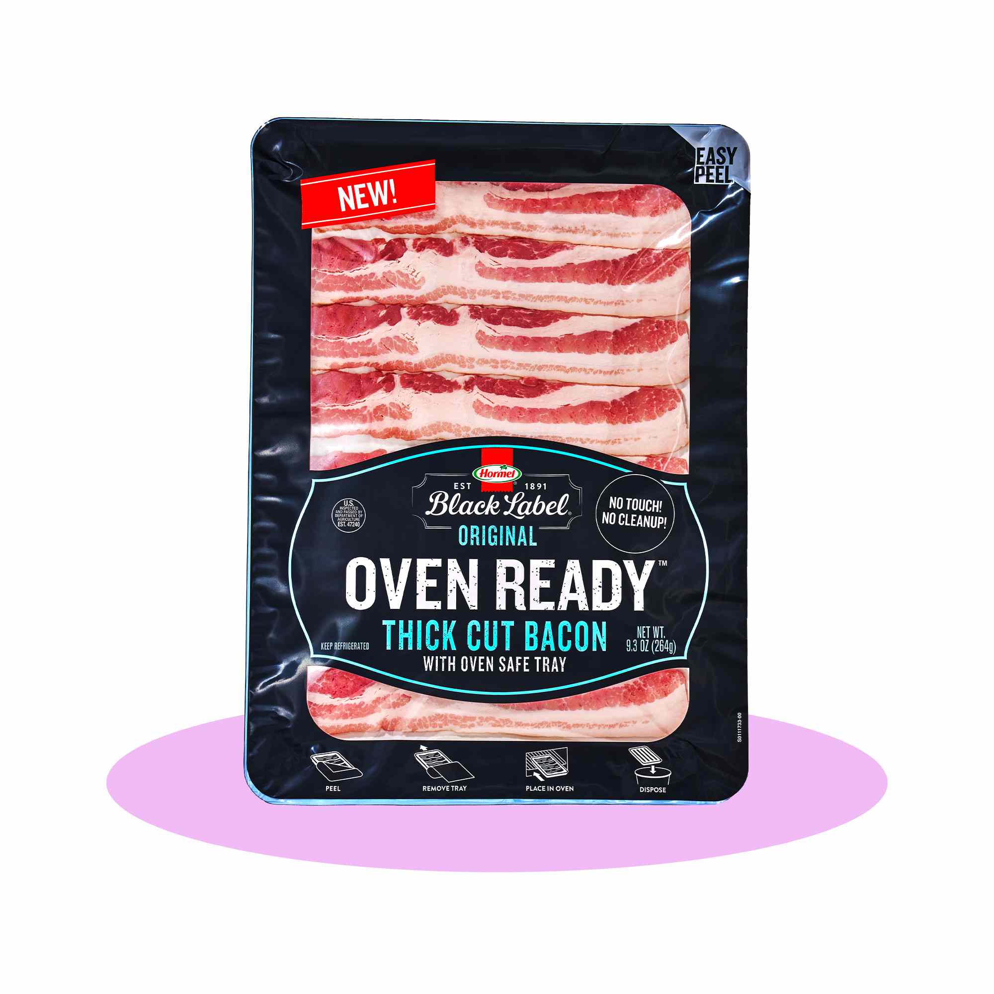 HORMEL® BLACK LABEL® OVEN READY™ Thick Cut Bacon with Oven Safe Tray