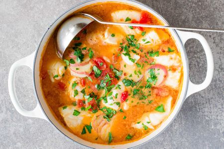 Fish Stew with Ginger and Tomatoes