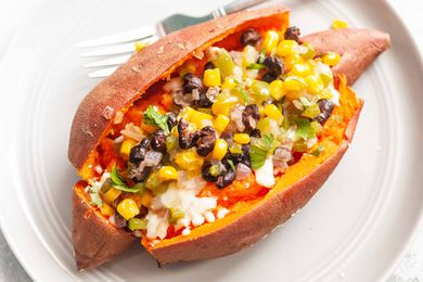 Twice Baked Sweet Potatoes with Cheese