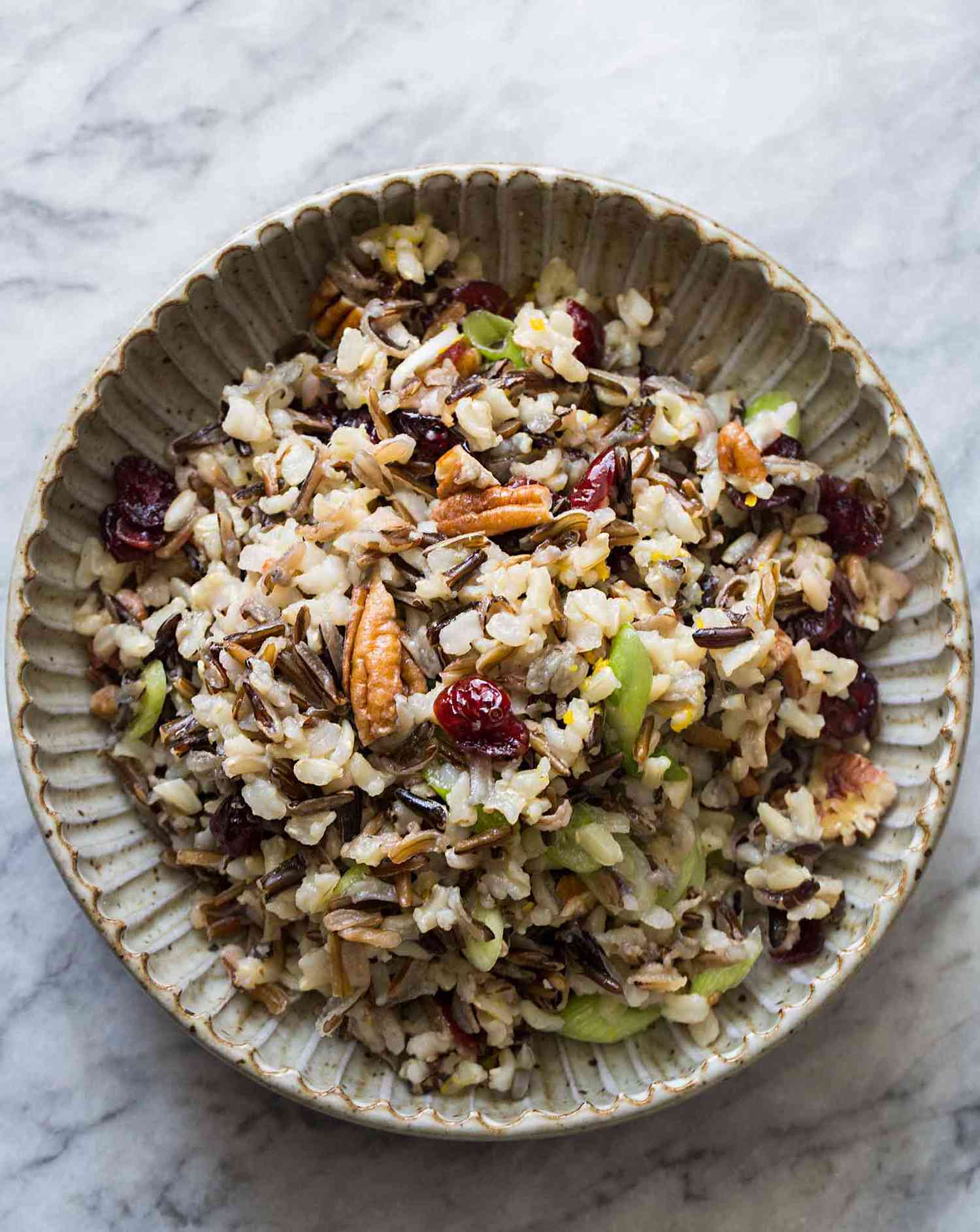 Wild Rice Cranberry Pecan Salad