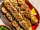 skewered chicken kebabs