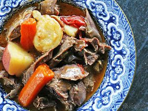 Herb Marinated Braised Lamb Shanks
