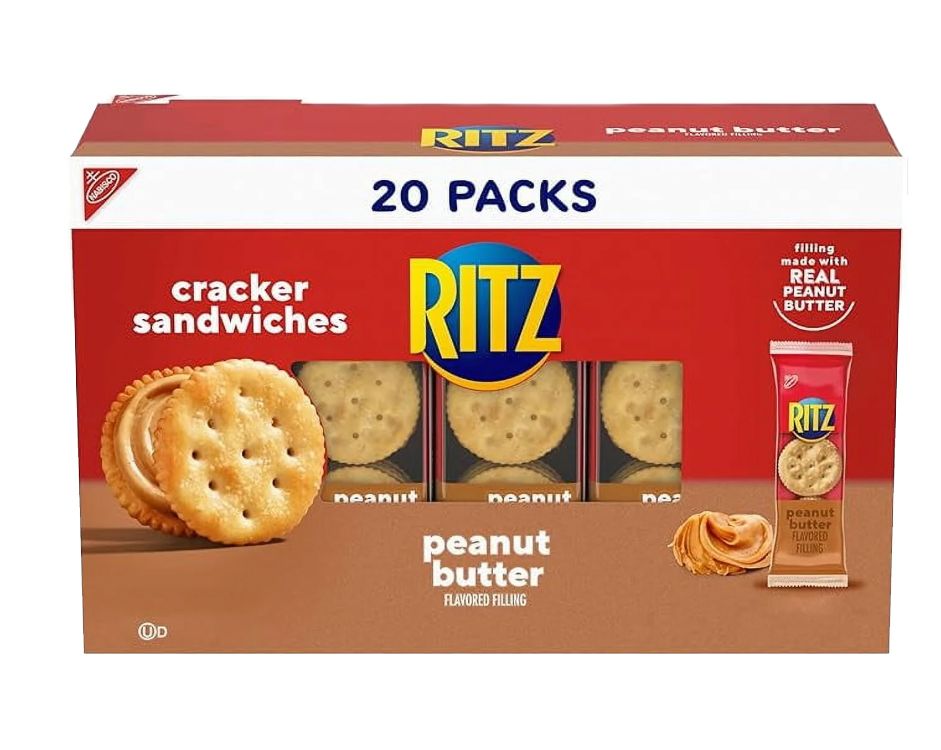Ritz peanut butter cracker sandwiches 20pack box