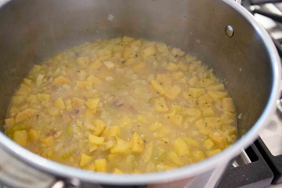 cook chestnut soup