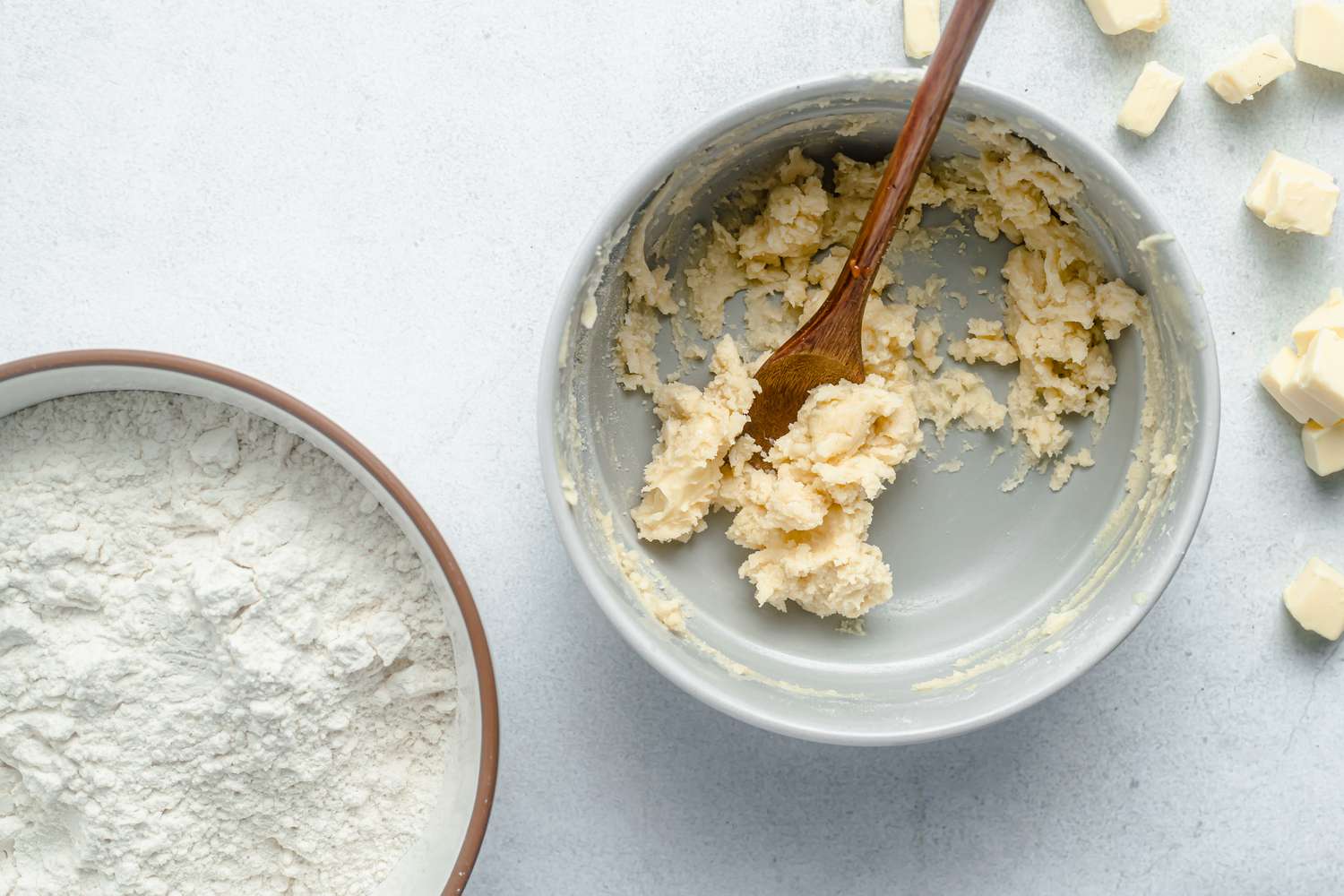 Flour used as a thickener for sauce