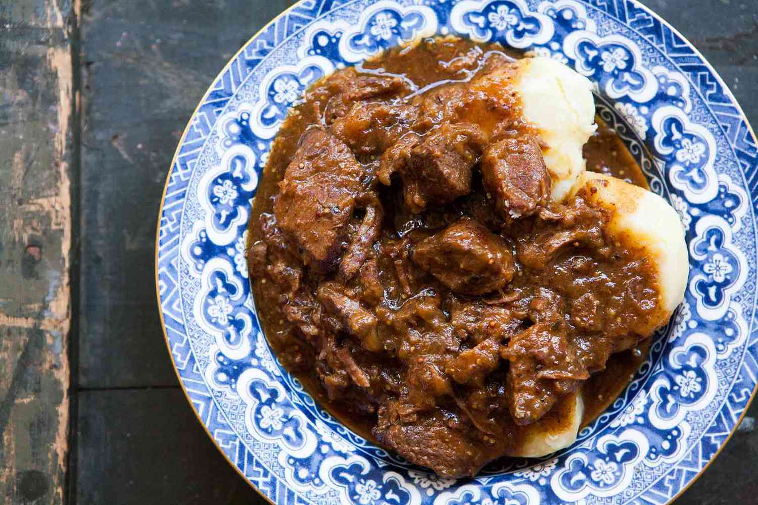 A bowl of beef stew