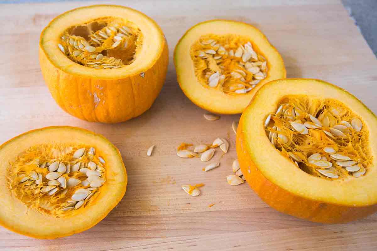 cut pumpkins