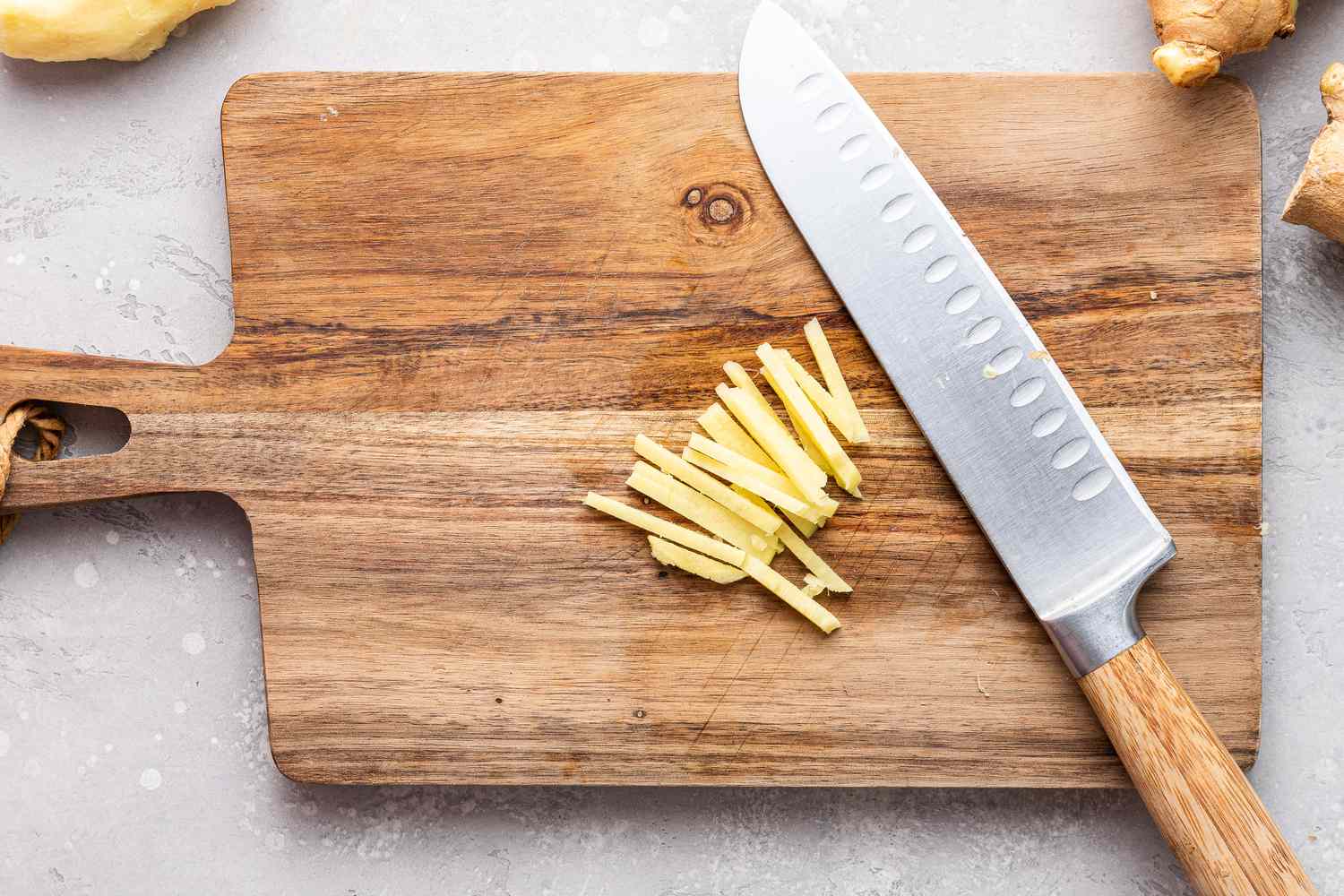 How to Julienne Ginger