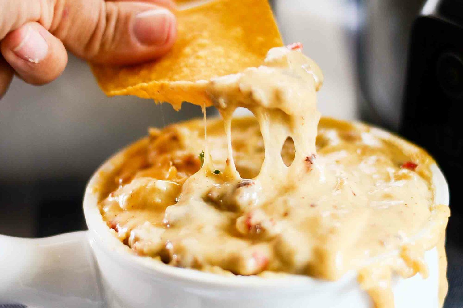 Slow Cooker Brats and Beer Cheese Dip