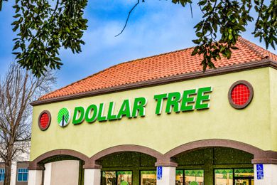 Exterior view of a Dollar Tree store