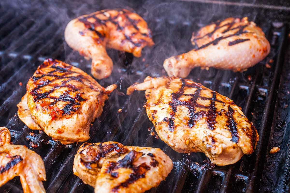 Chili Garlic Grilled Chicken Recipe grill the chicken