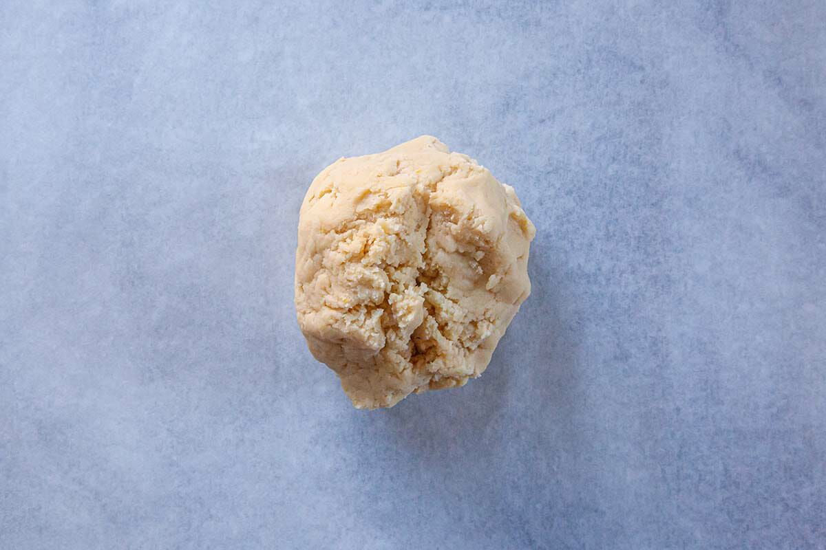 Ball of dough to make Frosted Sugar Cookies.
