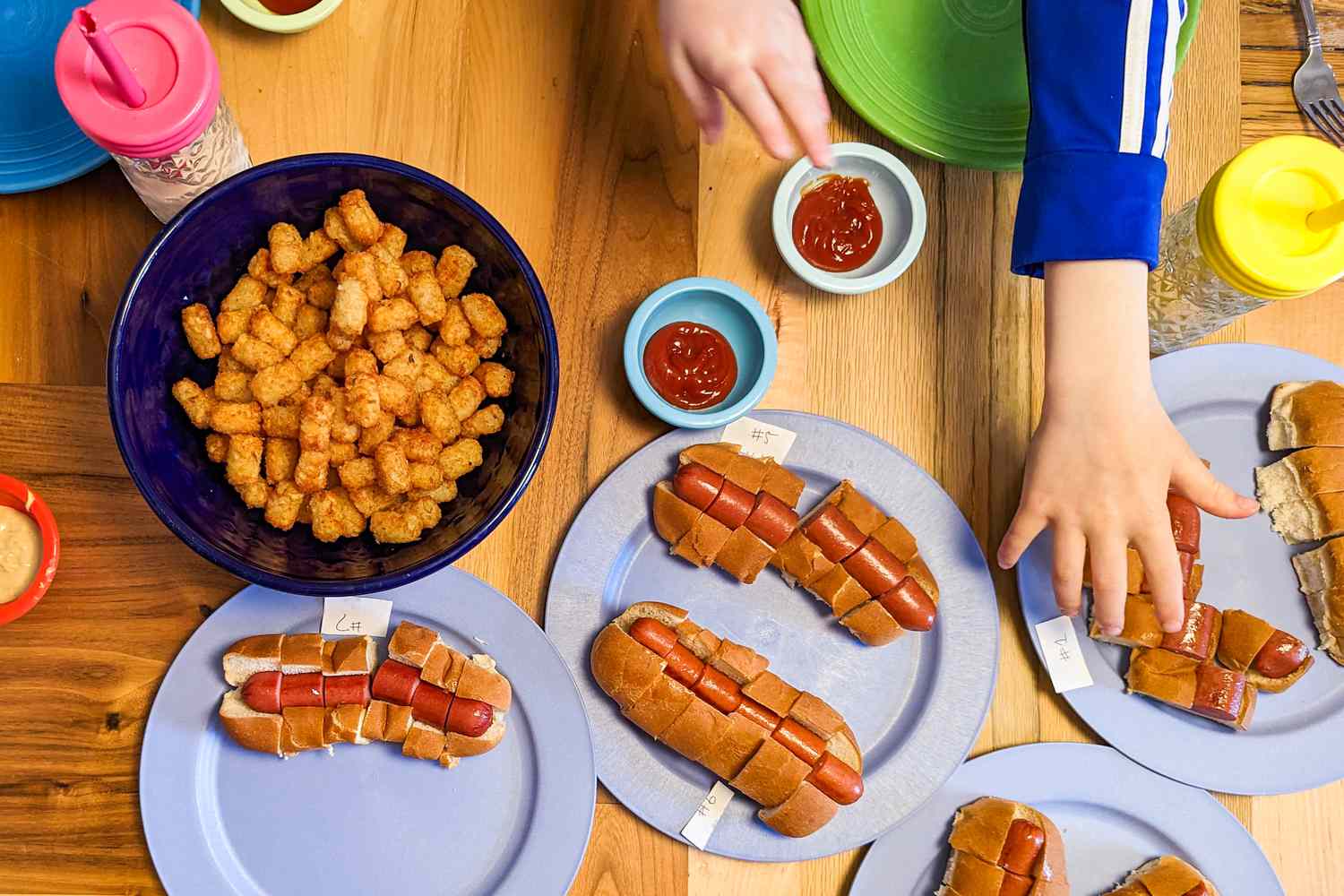 hot dog taste test with family