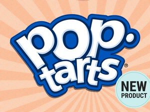 Pop-Tarts logo with a new product indication