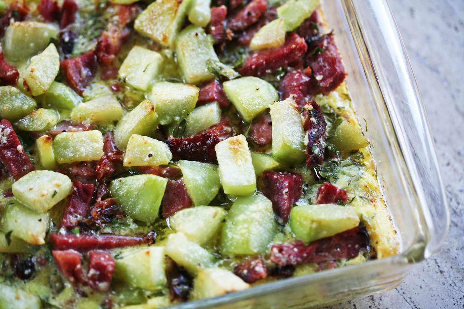Kohlrabi Ham Bake