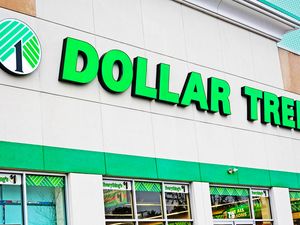 Dollar Tree storefront showing its logo and prominent text signage
