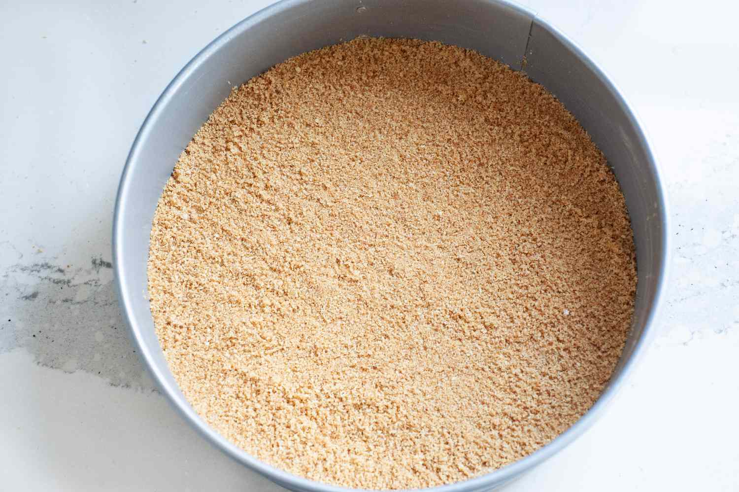 Press crust down into pan.