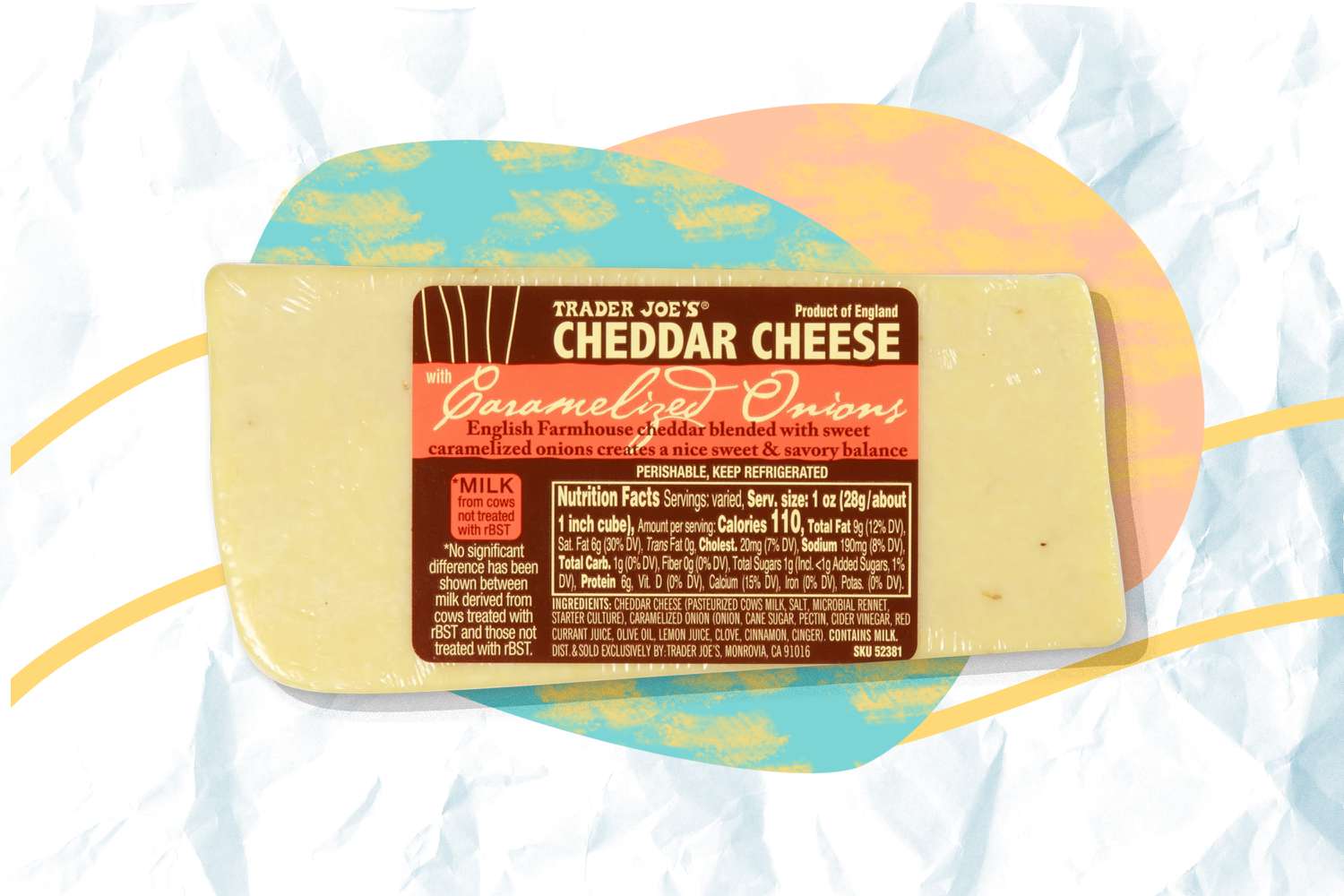 Trader Joe's cheddar cheese