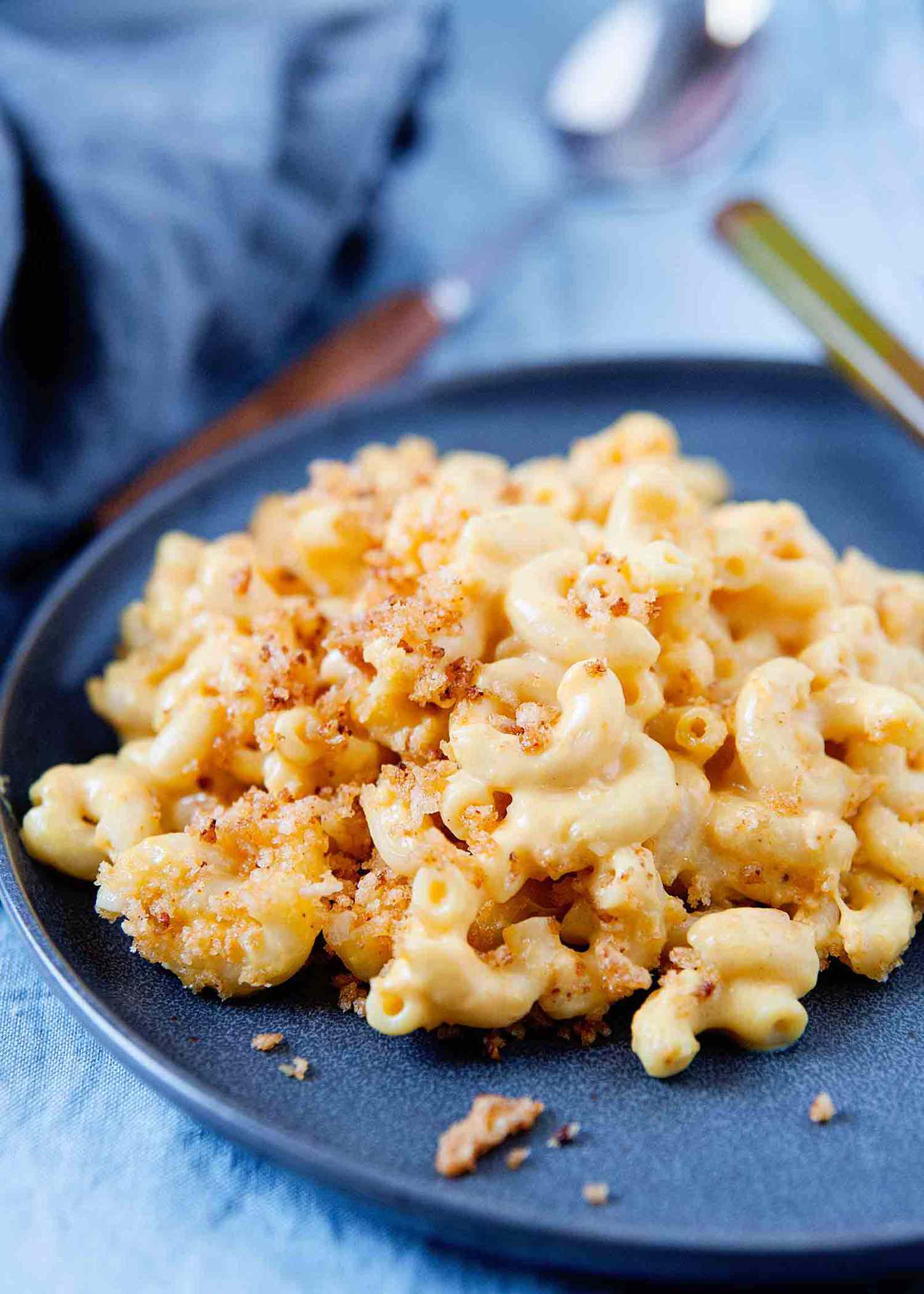 panko topped baked mac and cheese