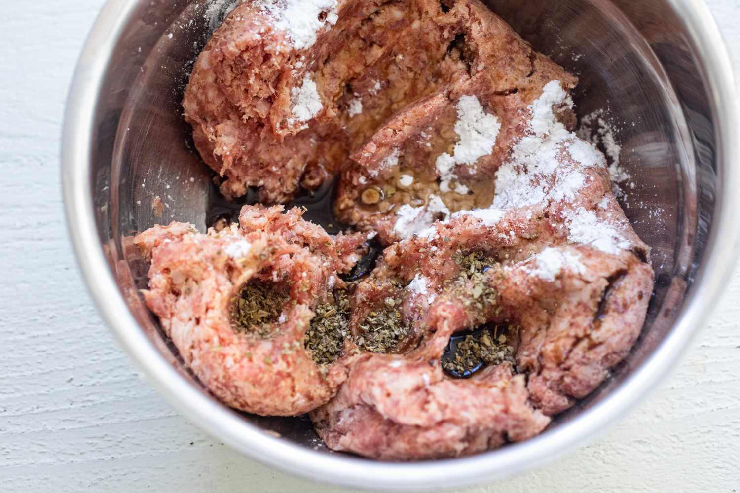 Sausage mixture.