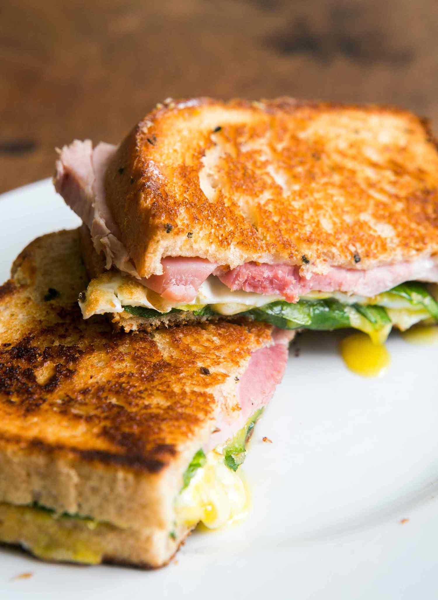 Greens Eggs Ham Sandwich