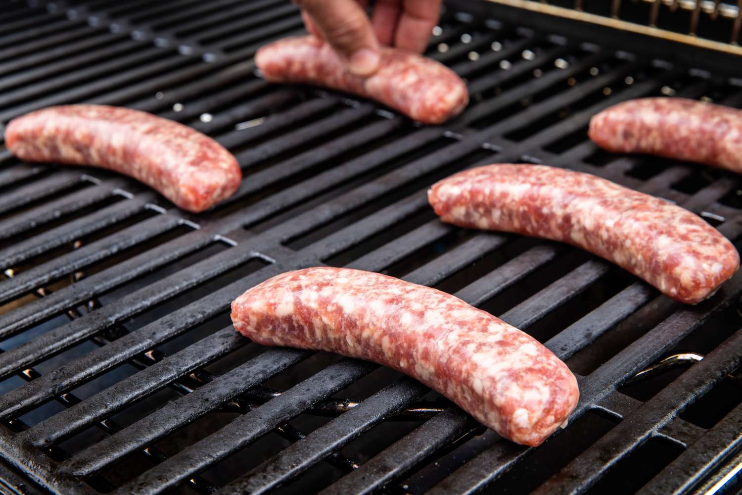 Bratwurst on a Grill for Beer Brats 