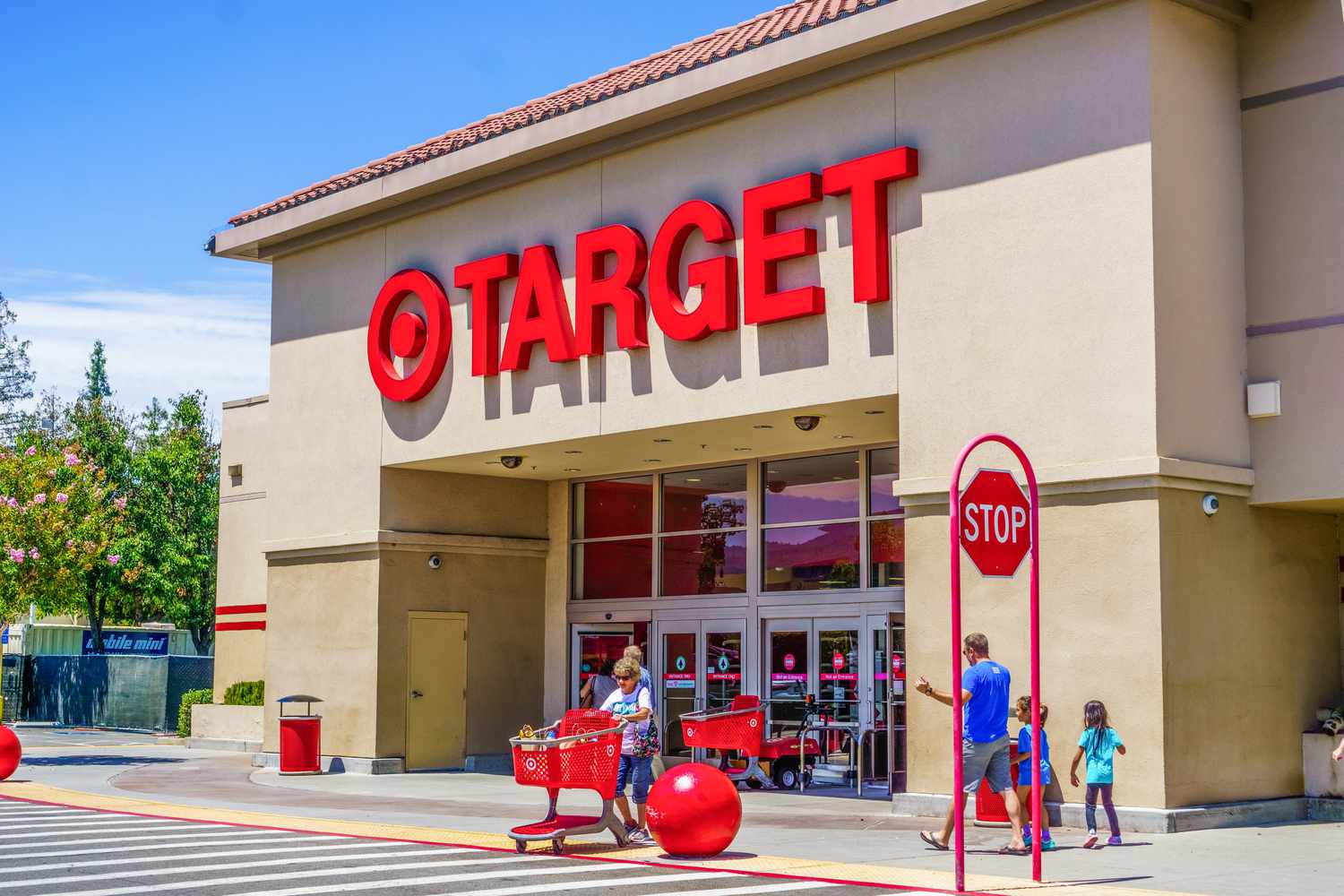 Outside view of a Target storefront