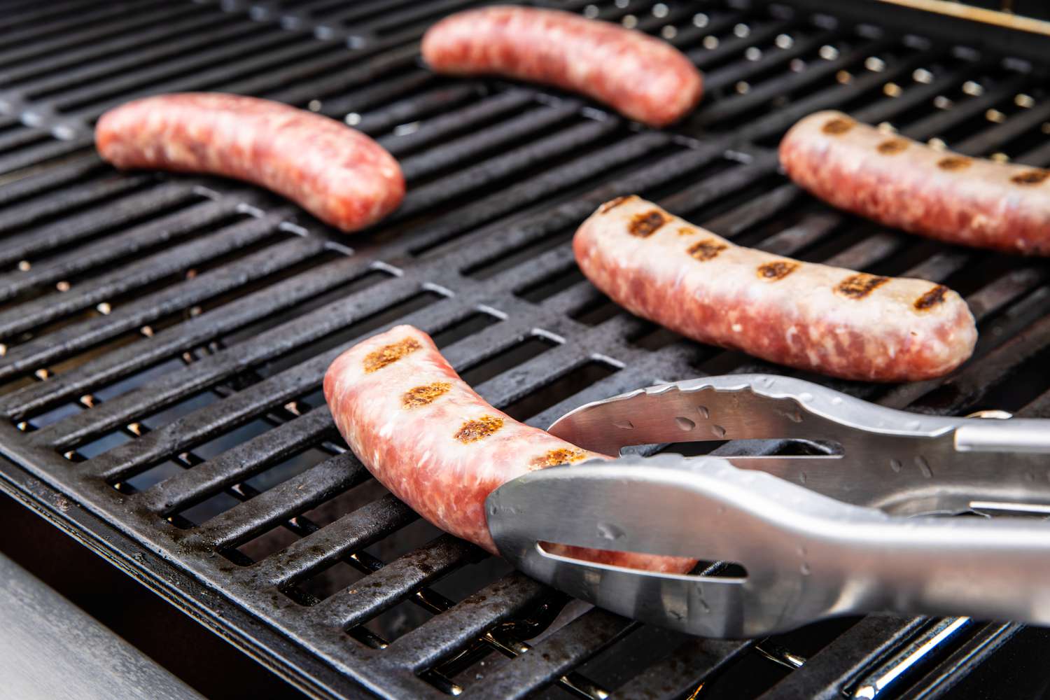 Bratwurst on a Grill for Beer Brats 