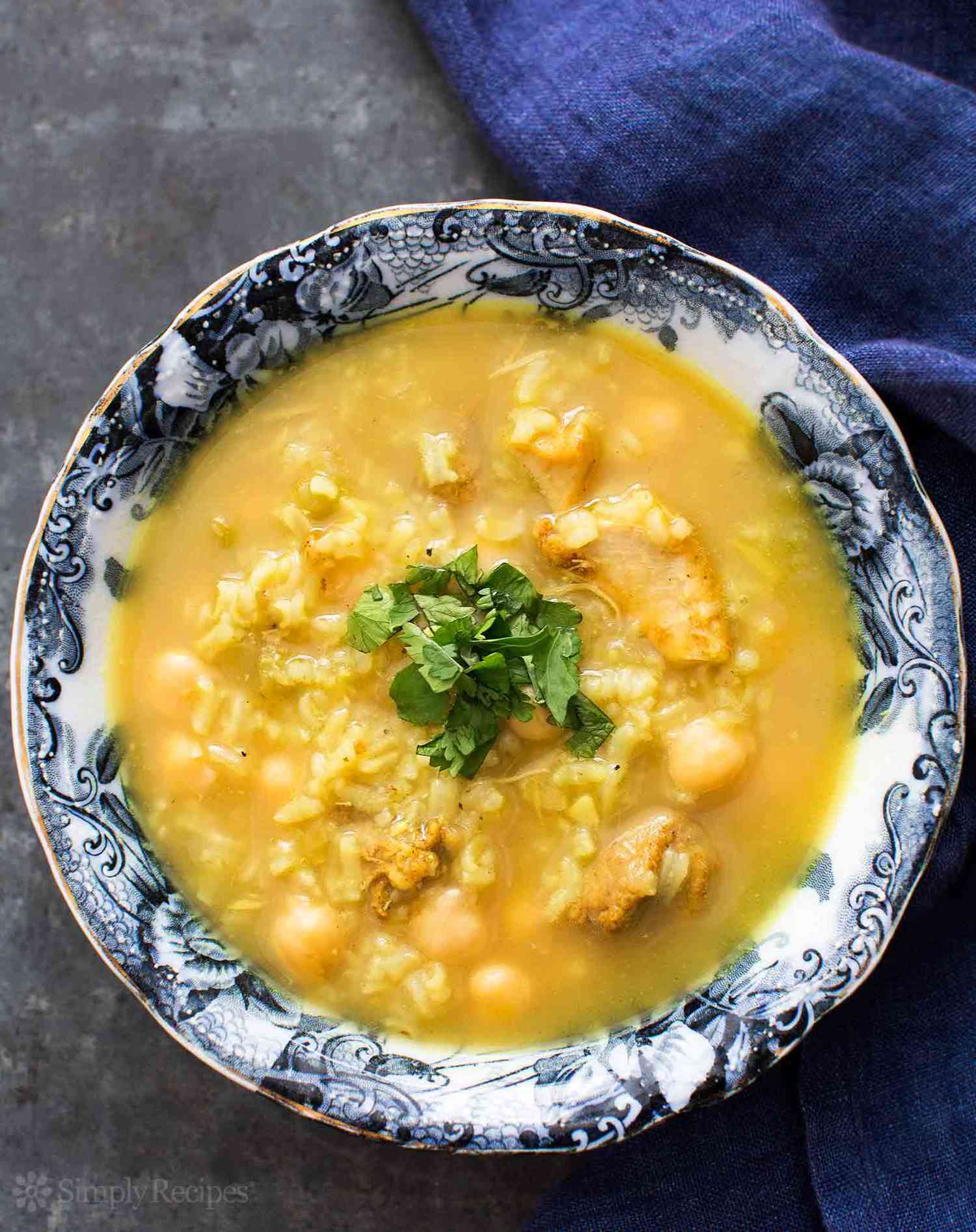 Lemon Chicken Chickpea Rice Soup