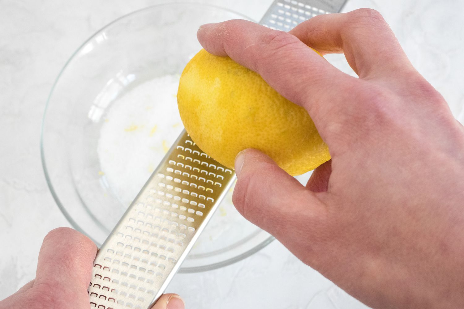 Zest Lemons for Martini Recipe