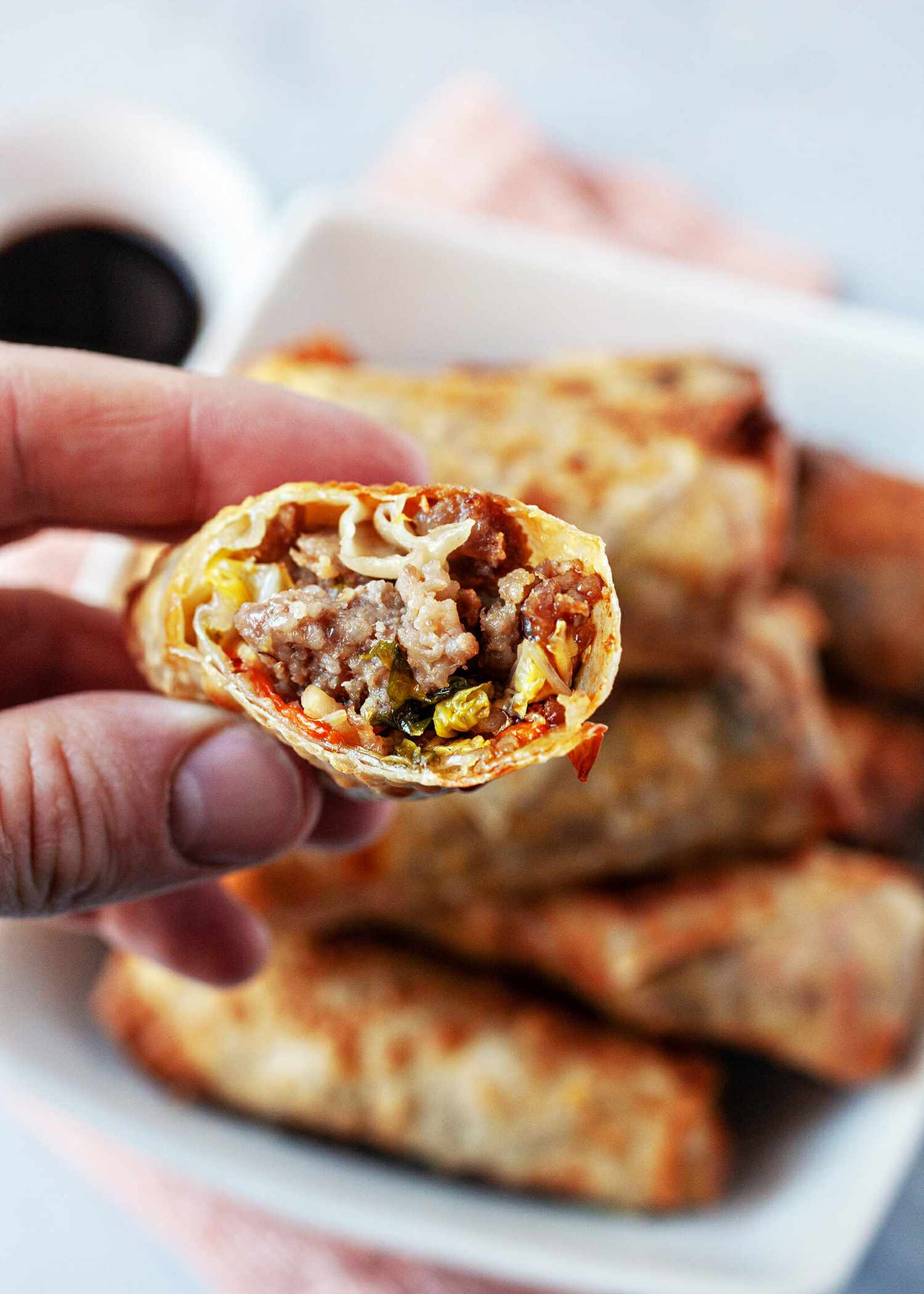Air fryer egg rolls recipe