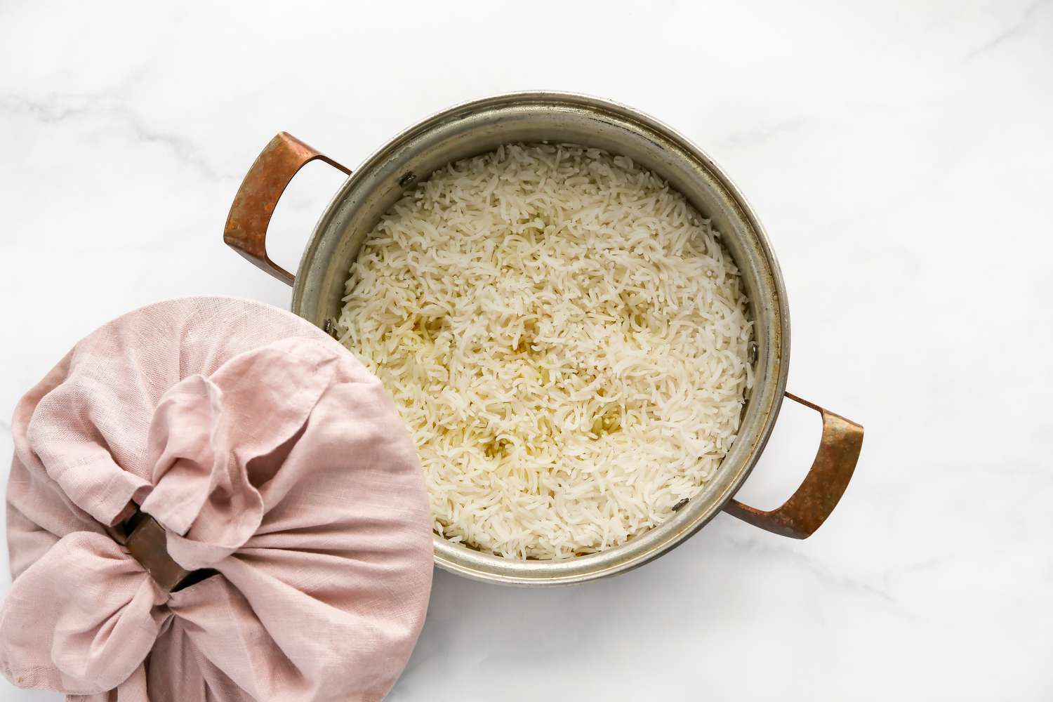 Pot of Tahdig with Lid Removed