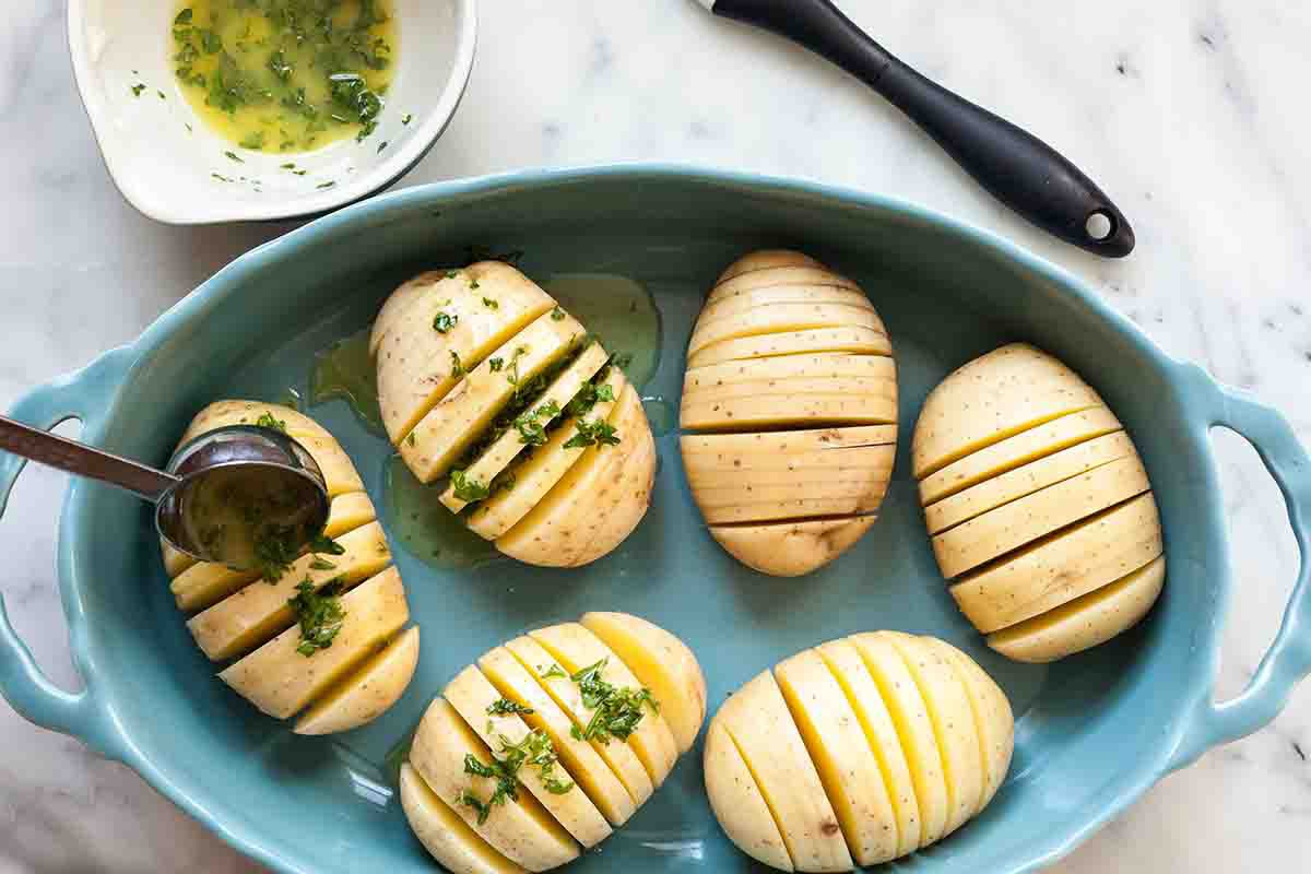 Crispy Hasselback Potatoes