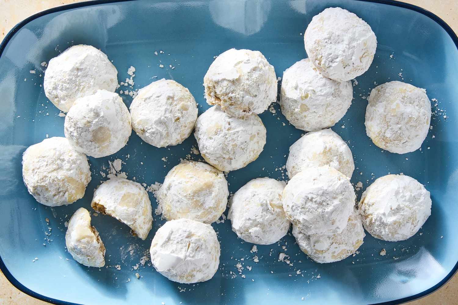Platter of Mexican Wedding Cookies