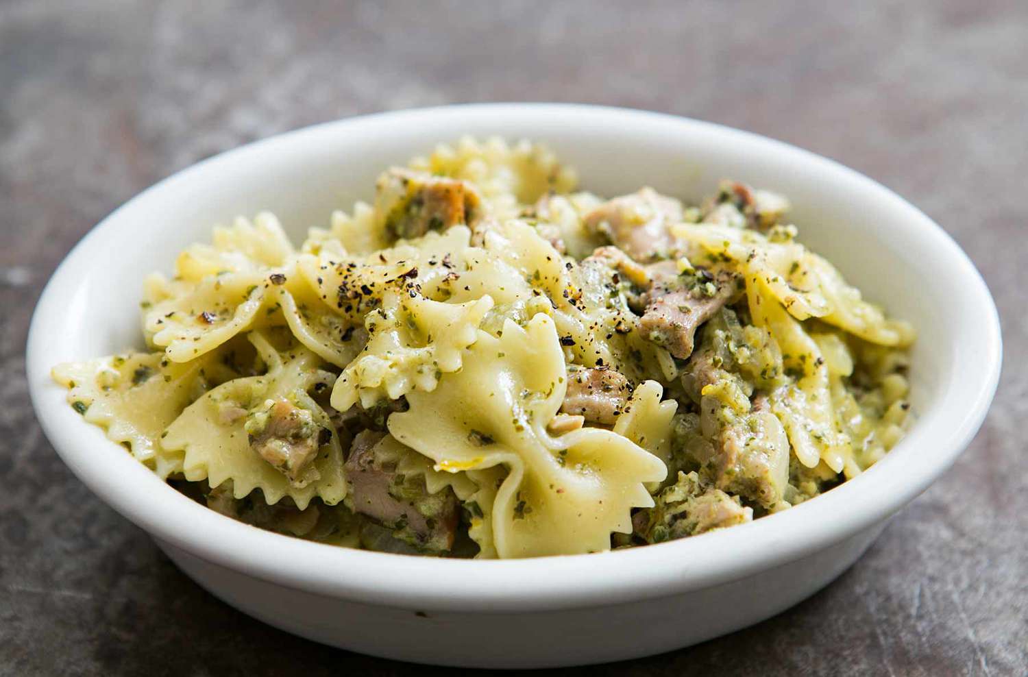 Lemon Pesto Turkey Pasta