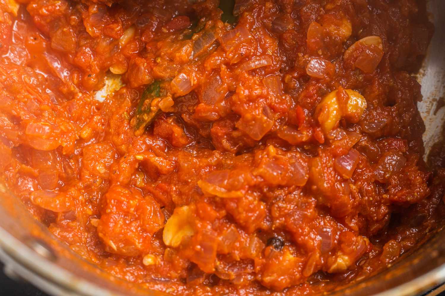 Tomatoes Cooked with Aromatics for Tomato Biryani Recipe