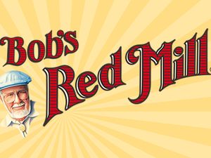Bob's Red Mill logo with an illustration of Bob in a cap