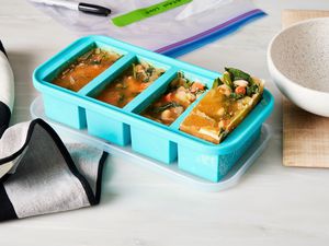 Frozen soup in Souper Cube tray