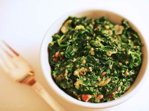 Creamed Spinach with Bacon