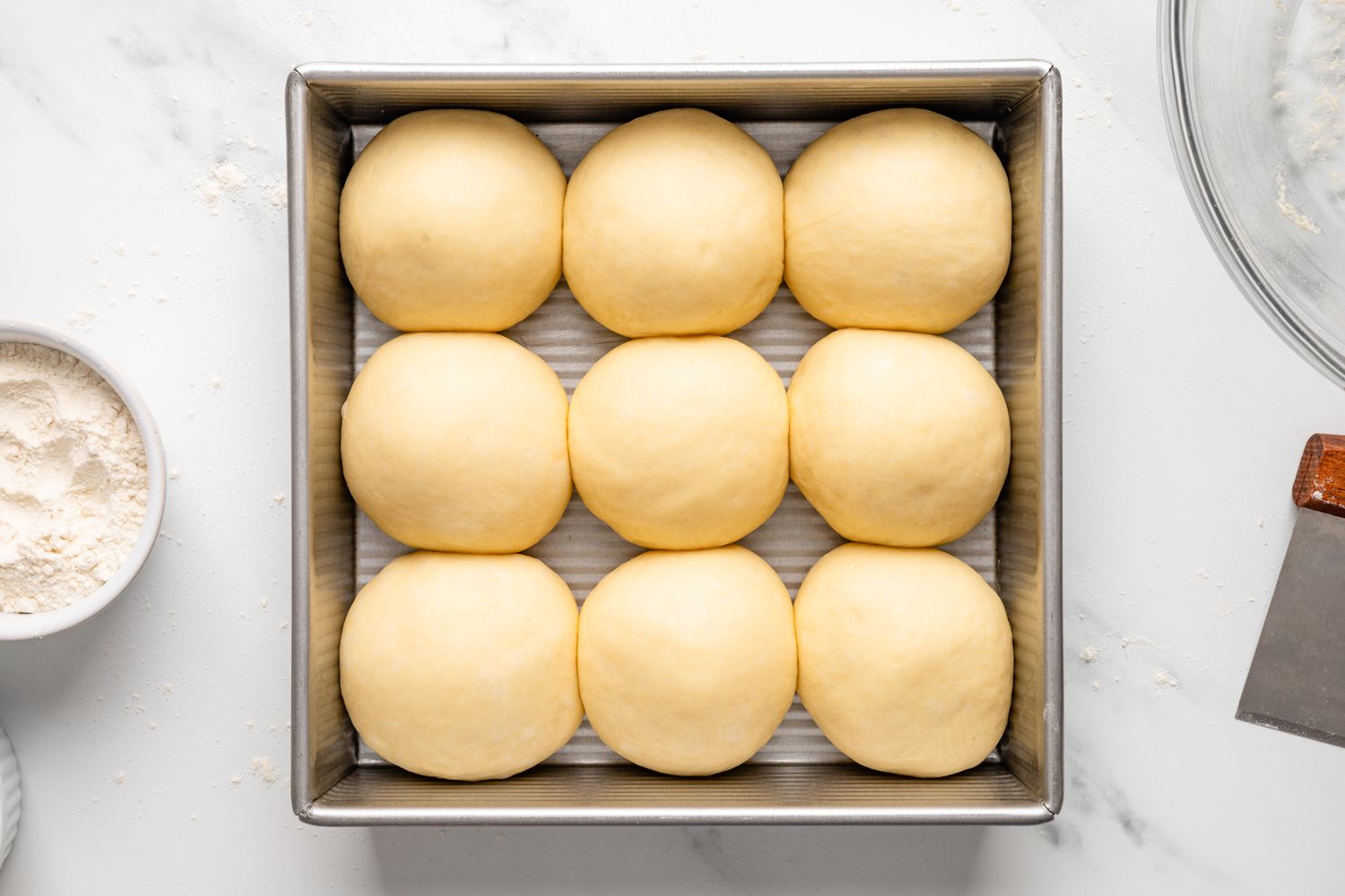 dinner rolls after second rise