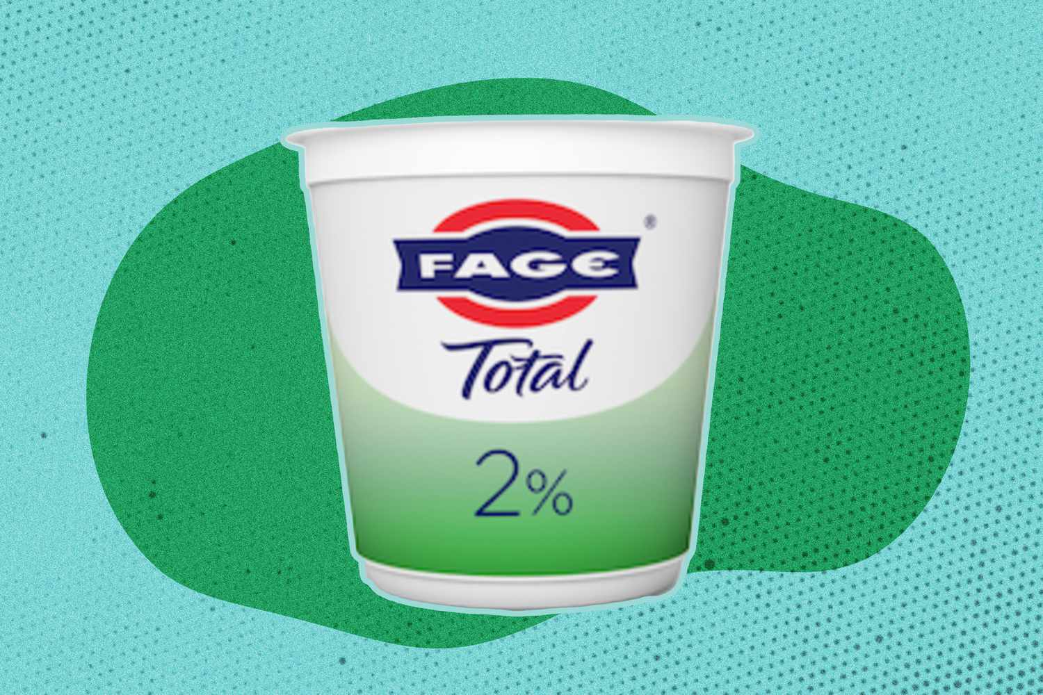 A tub of FAGE 2% Greek yogurt