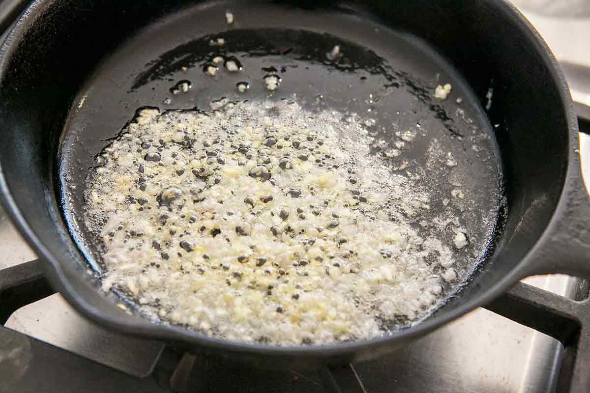 saute shallots for turkey meatballs