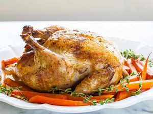 Roast Chicken with Carrots