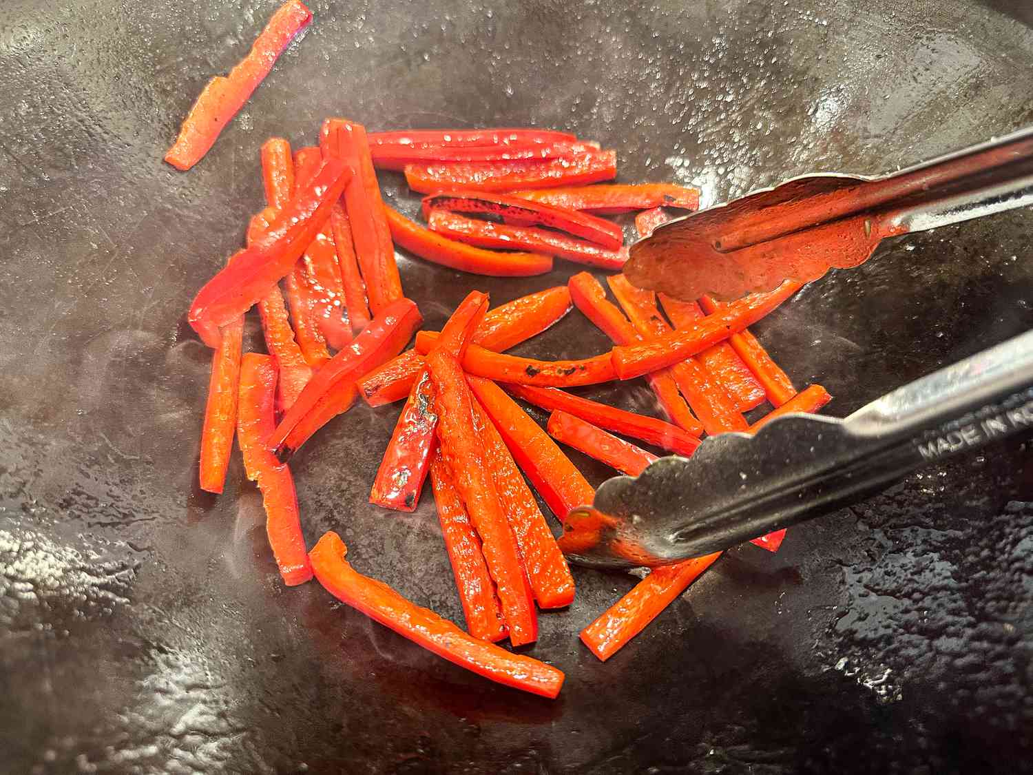 thinly sliced red onions sauteed for japchae recipe