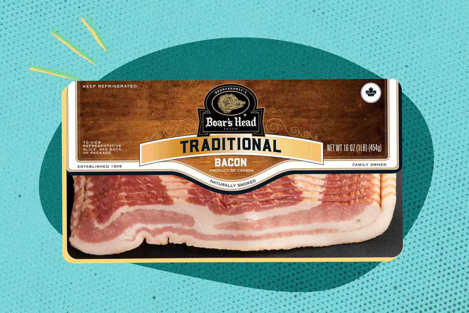 Package of Boars Head Traditional Bacon