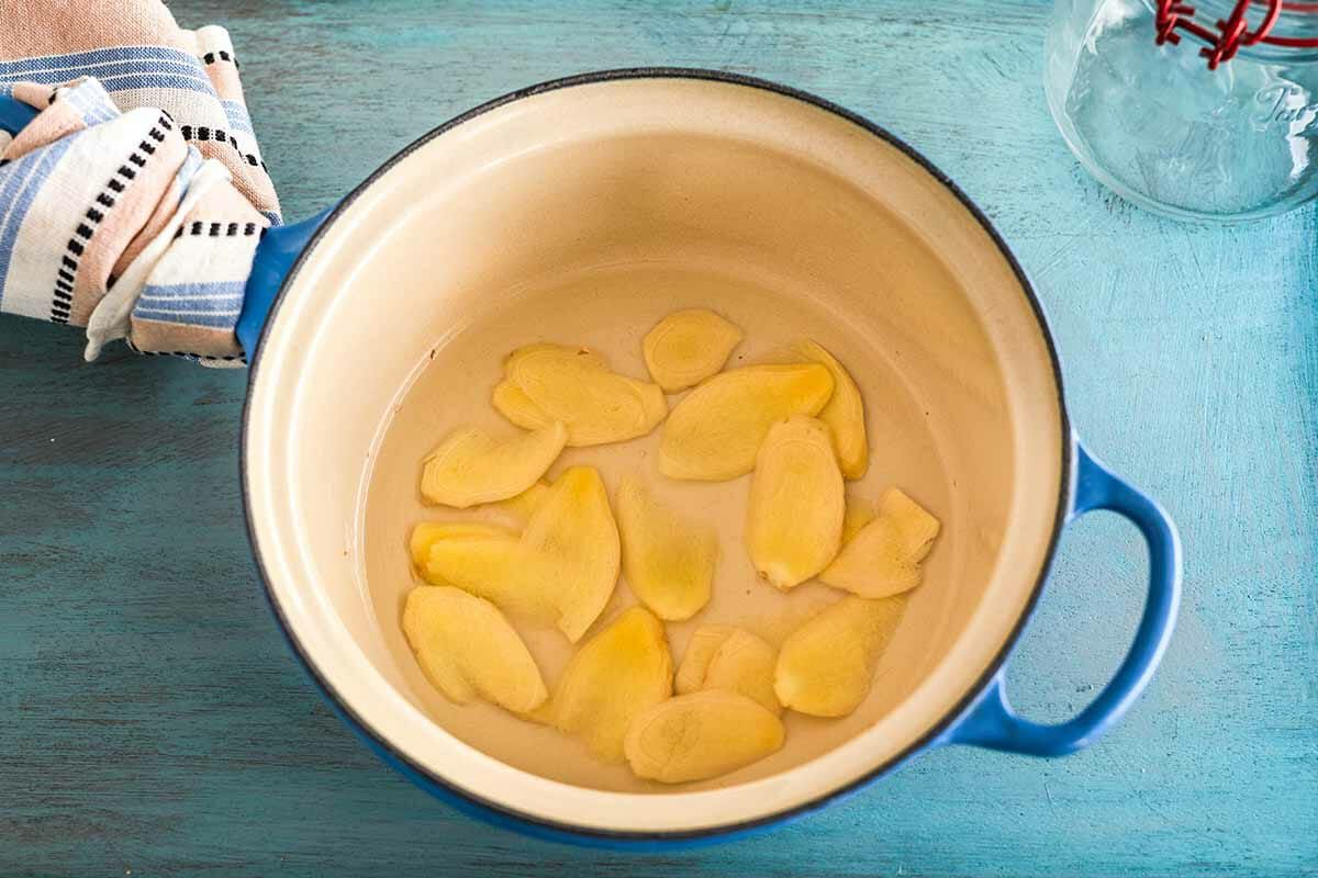 Switchel recipe with ginger steep the ginger
