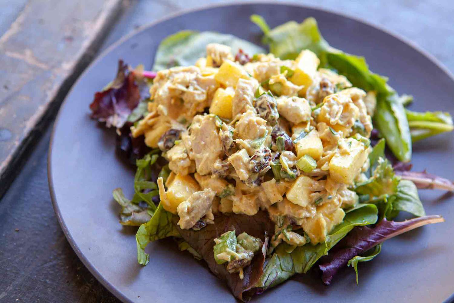 Leftover turkey curry salad