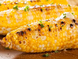 grilled corn with butter and chives